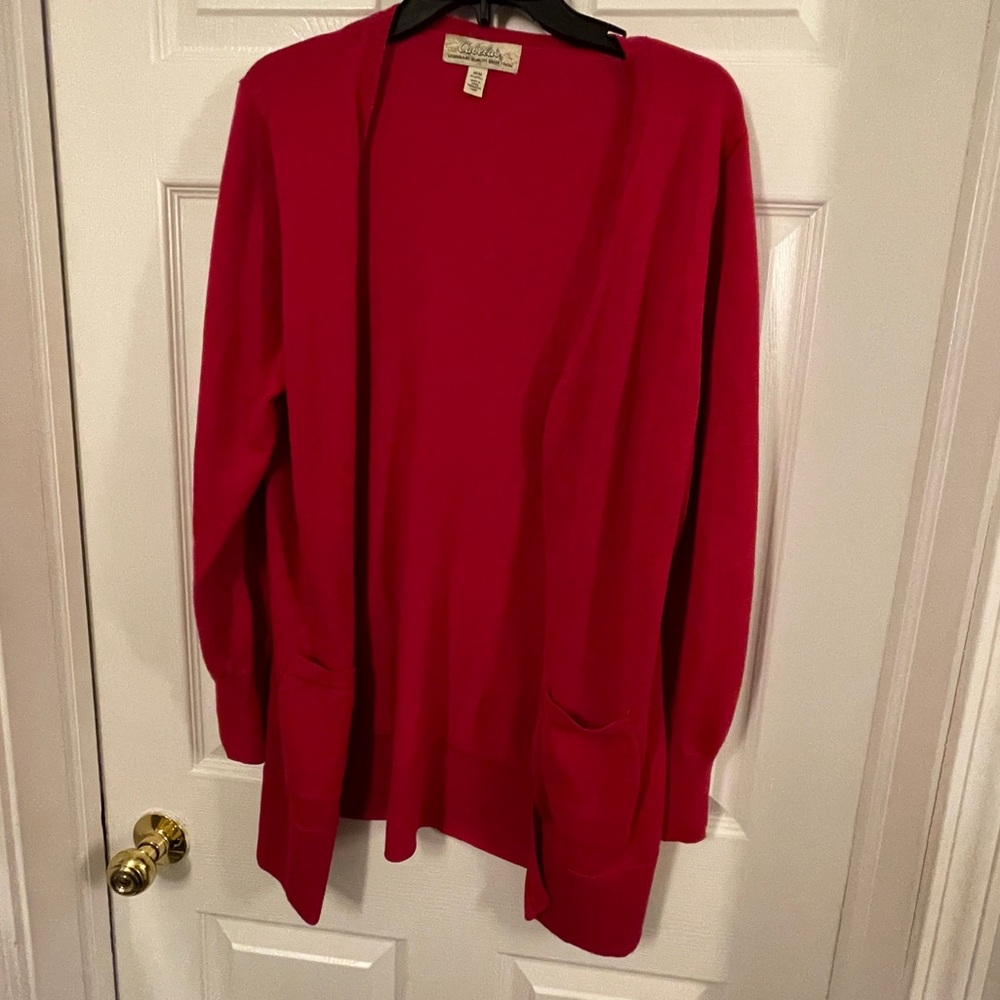 Cabela’s Red Cardigan. Size Medium.  Make An Offer